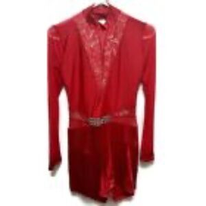 Elegant Red Lace Women's Dress
